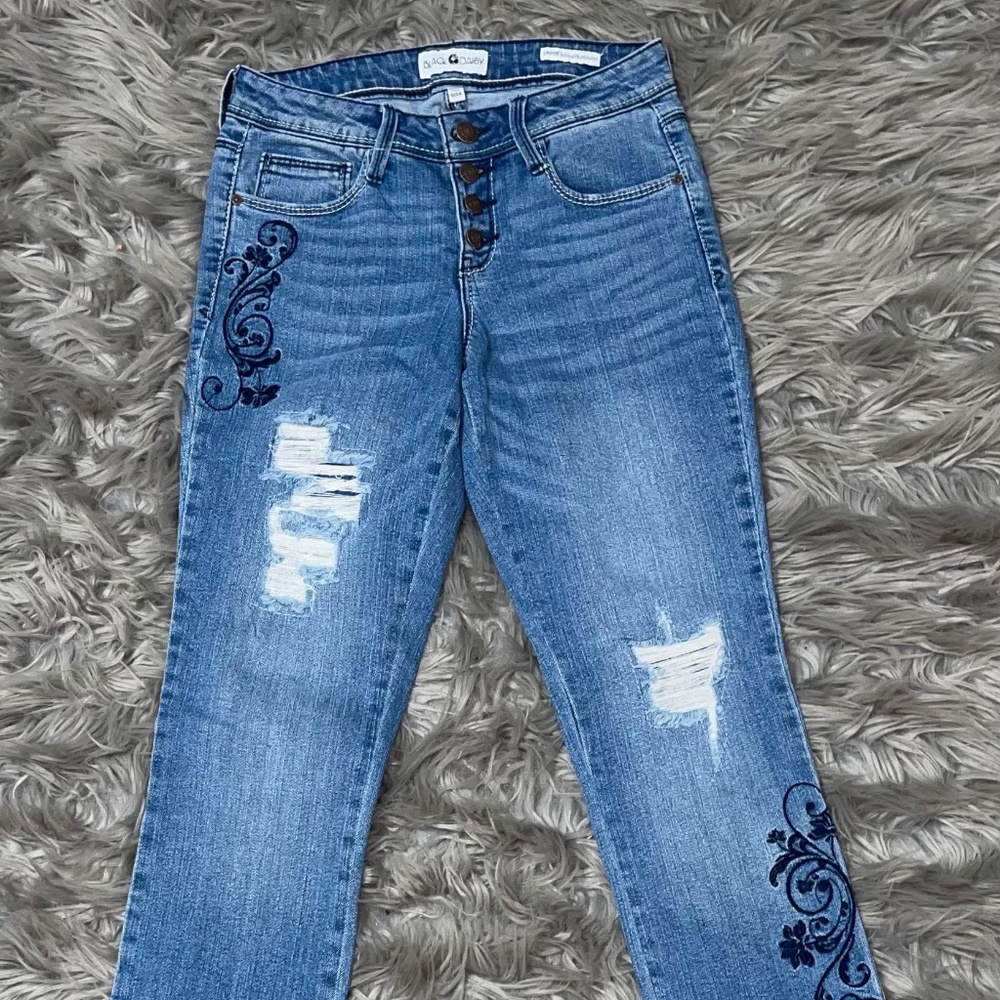Black Daisy Jeans